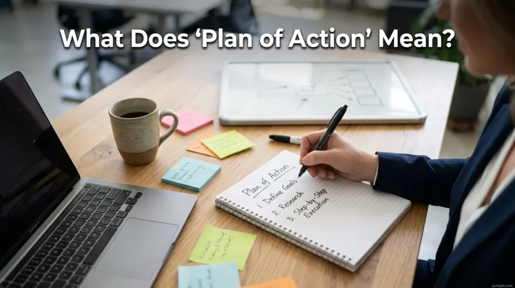 What Does “Plan of Action” Mean
