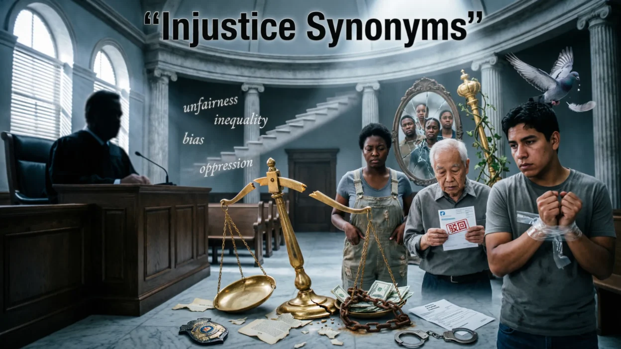 Injustice Synonyms