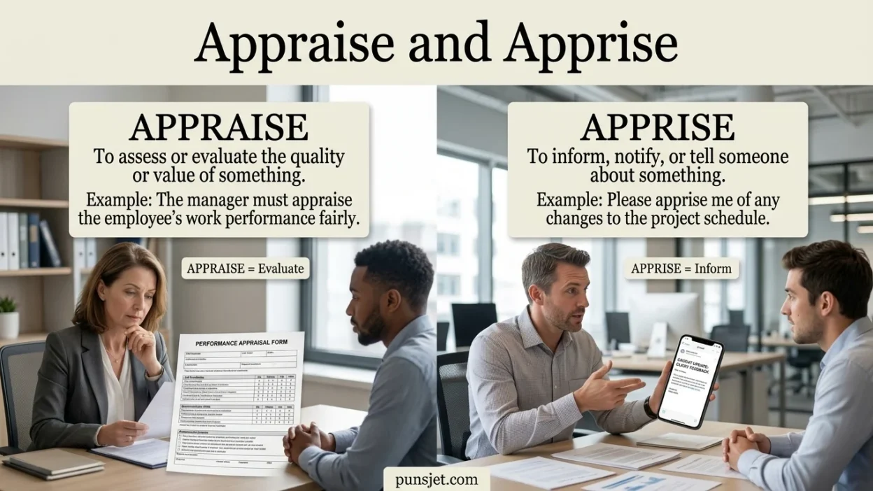 Appraise and Apprise