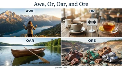 Awe, Or, Oar, and Ore