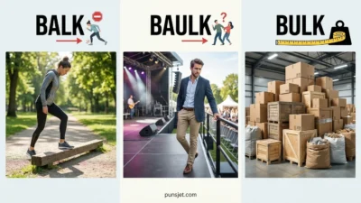 Balk, Baulk, and Bulk