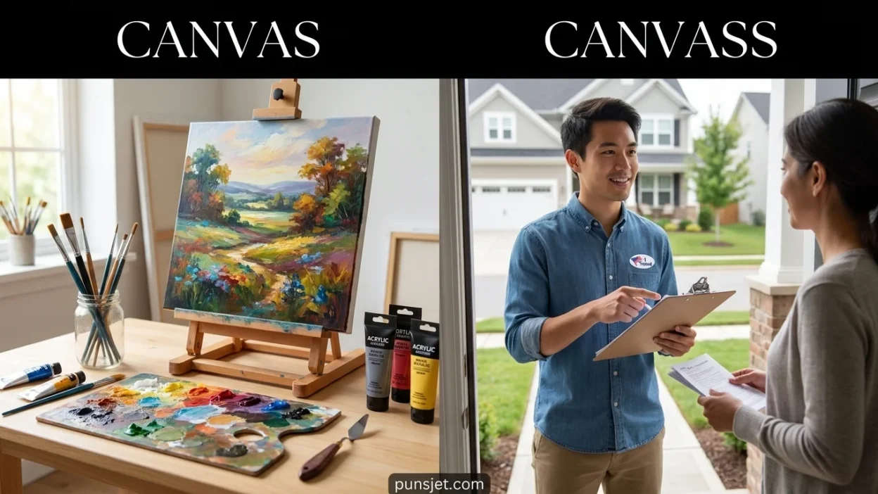 Canvas vs. Canvass