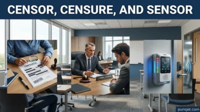 Censor Censure and Sensor