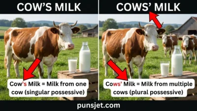 Cow’s Milk or Cows’ Milk