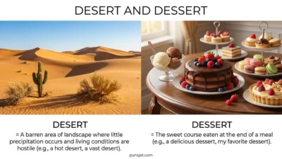 Desert and Dessert