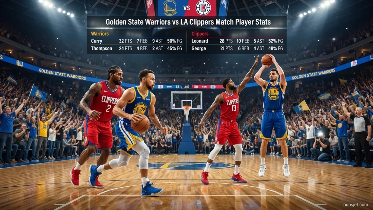 Golden State Warriors vs LA Clippers Match Player Stats