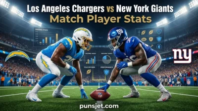 Los Angeles Chargers vs New York Giants Match Player Stats