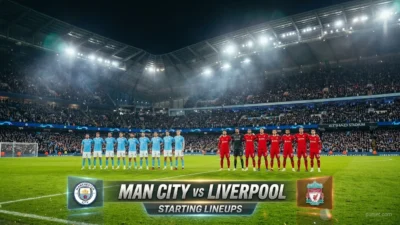Man City vs Liverpool F.C. Lineups