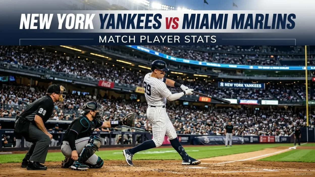 New York Yankees vs Miami Marlins Match Player Stats