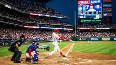 Phillies vs Texas Rangers Match Player Stats